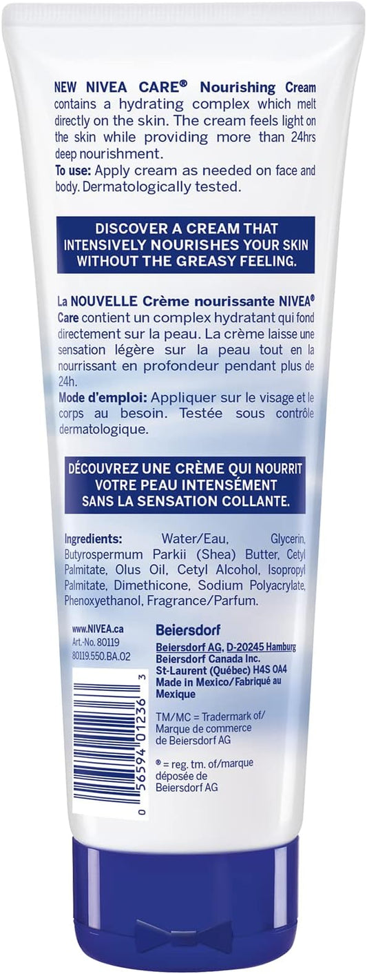 NIVEA Care Nourishing Cream Tube 200ml