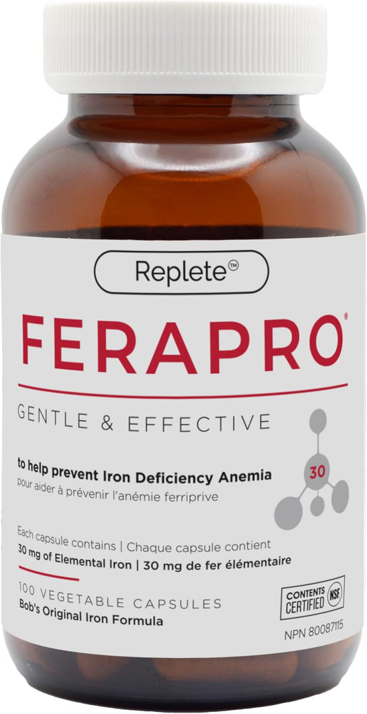 FeraPro Vegan Iron 30mg Capsules 100ct