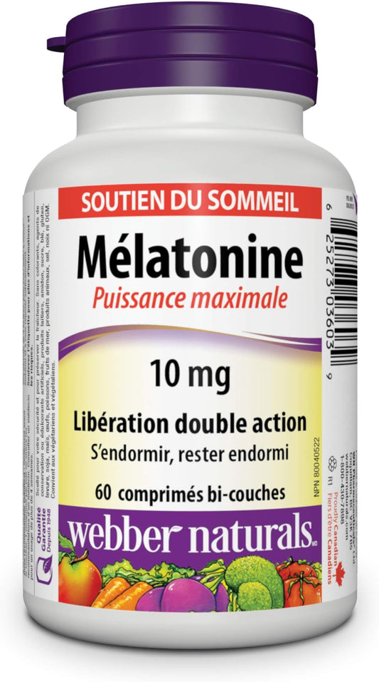 Melatonin 10mg Dual Action Timed Release, 60 Tablets