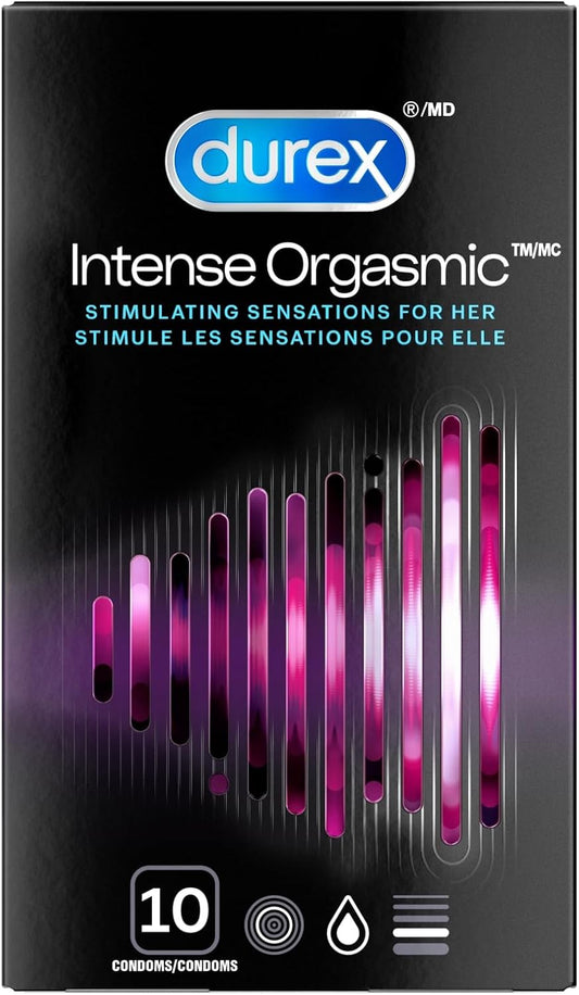 Intense Orgasmic Condoms, 10-Pack