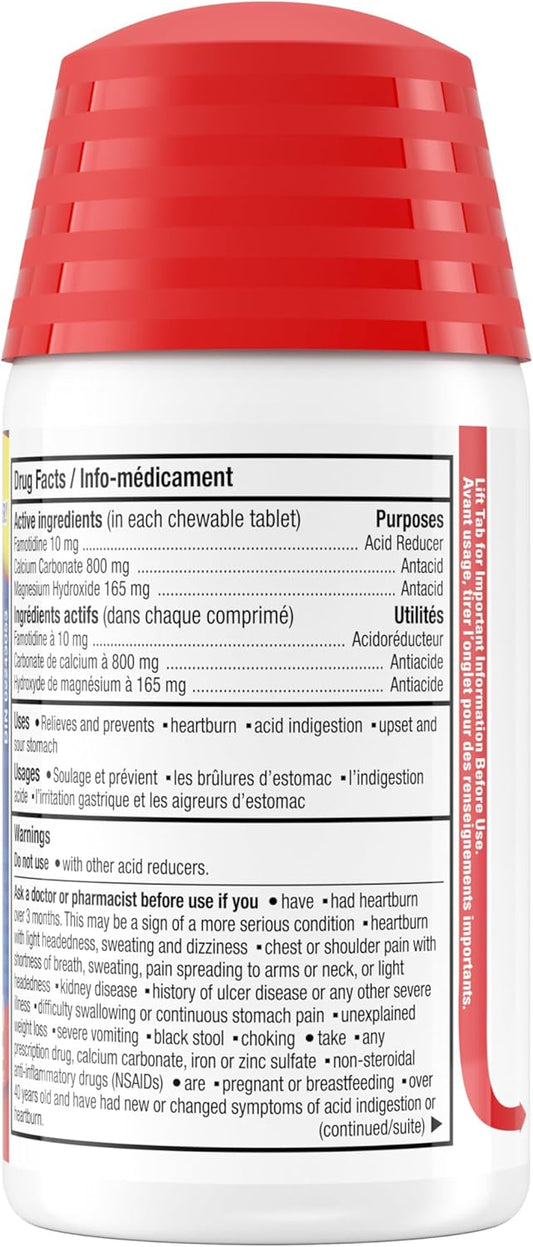 Pepcid Complete Mint Chewable Antacid Tablets, 50 Count