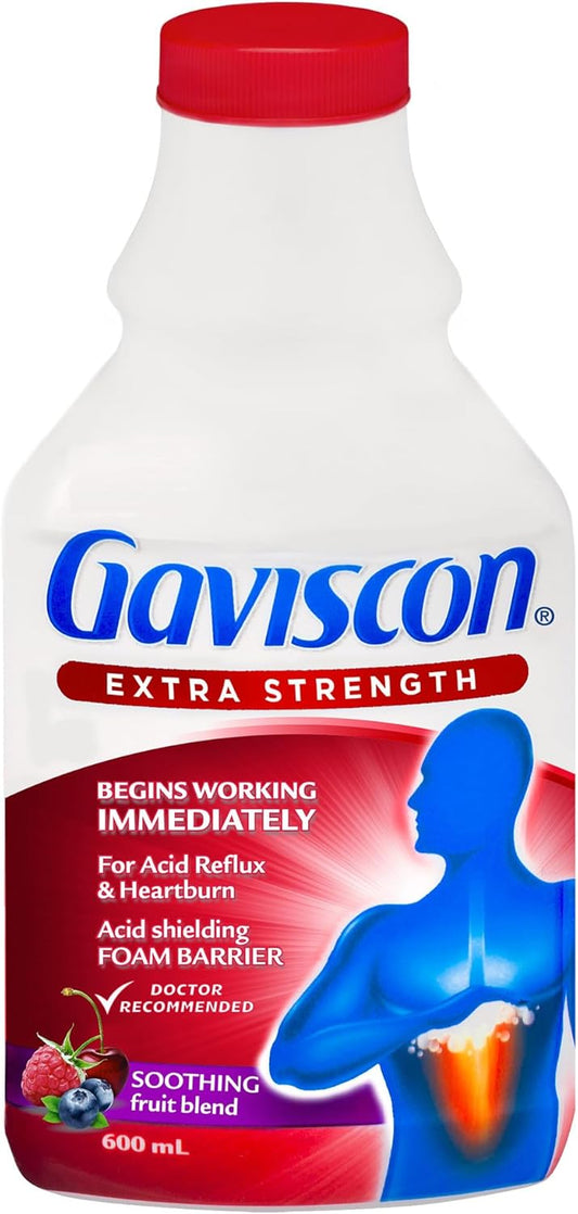 Gaviscon Extra Strength Fruit Antacid Liquid 600ml