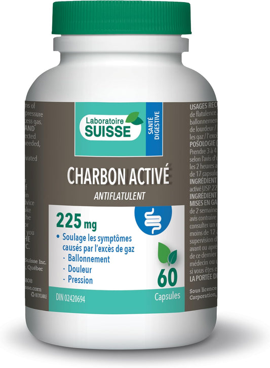 Activated Charcoal Capsules 60 Count