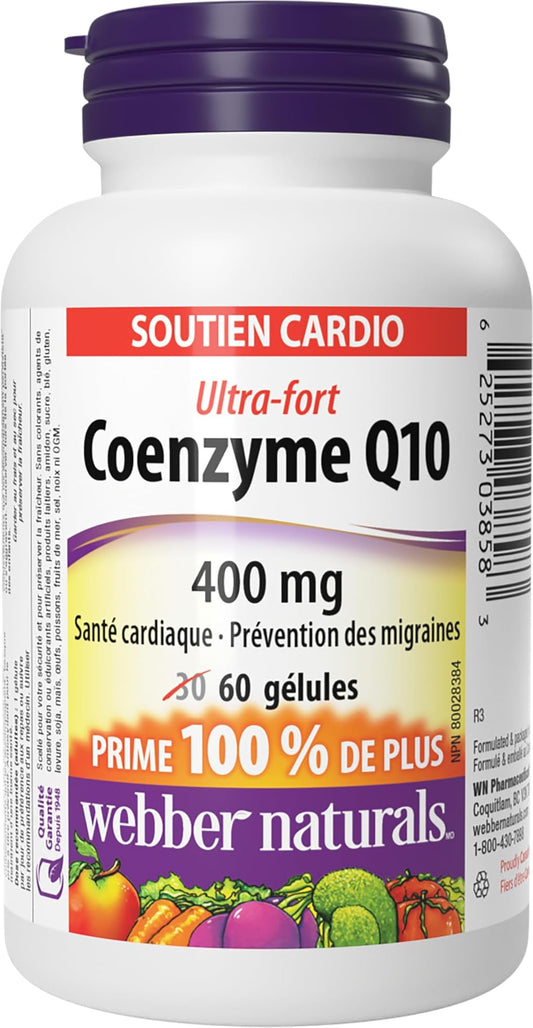 Coenzyme Q10 400mg Ultra Strength, 60 Capsules