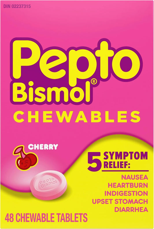 PEPTO BISMOL CHEWABLE CHERRY 48'S