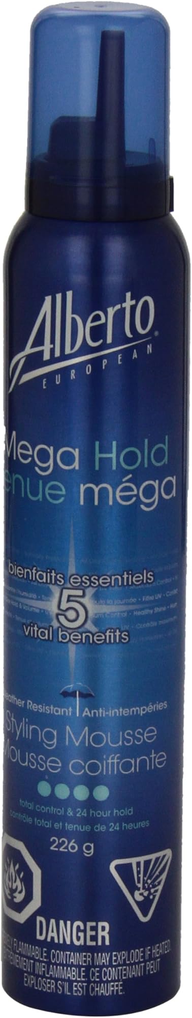 Mega Hold Hair Mousse 226g