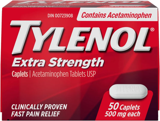 Tylenol Extra Strength Caplets 50 Count