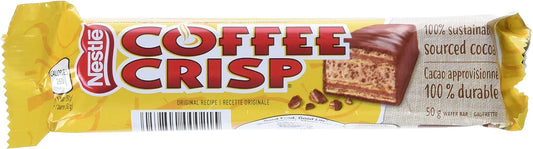 Coffee Crisp Regular Chocolate Bar 48 Pack 50g Each
