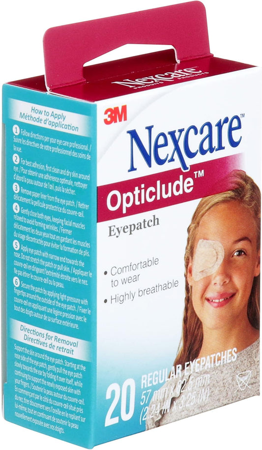 Opticlude Orthoptic Adult Eye Patches, 20 Pack