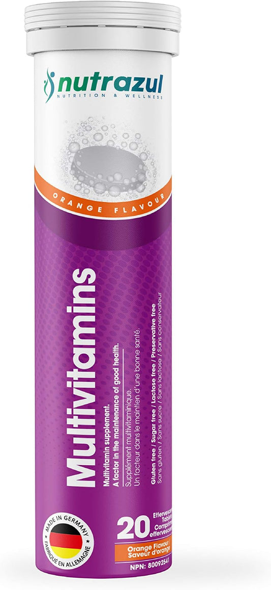 Nutrazul Effervescent Multivitamin Tablets, 20 Count