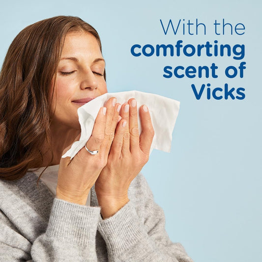 Puffs Plus Lotion Tissues with Vicks Scent, 48 Count