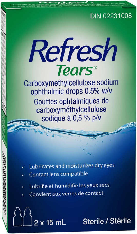 Refresh Tears Lubricant Eye Drops 2 x 15ml