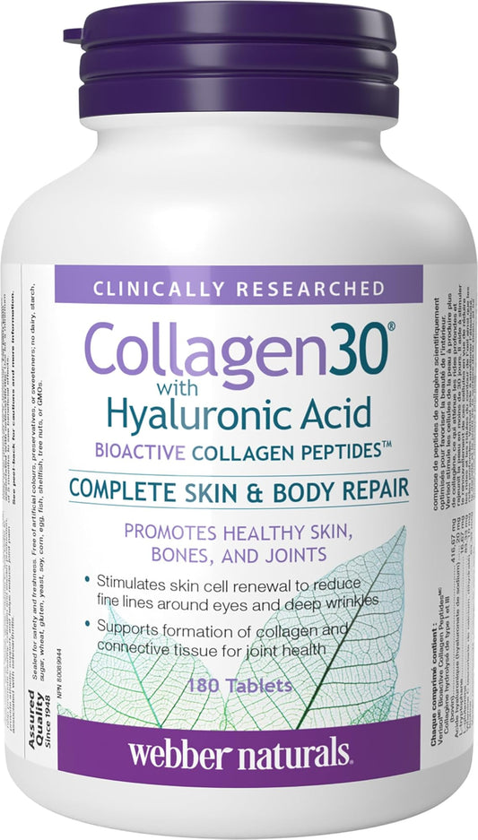 Collagen30 Skin & Joint Support with Hyaluronic Acid 180 Capsules