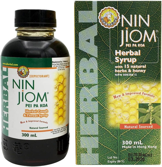 NIN JIOM SYR PLANT BASE COUGH & THROAT GREEN 300 ML