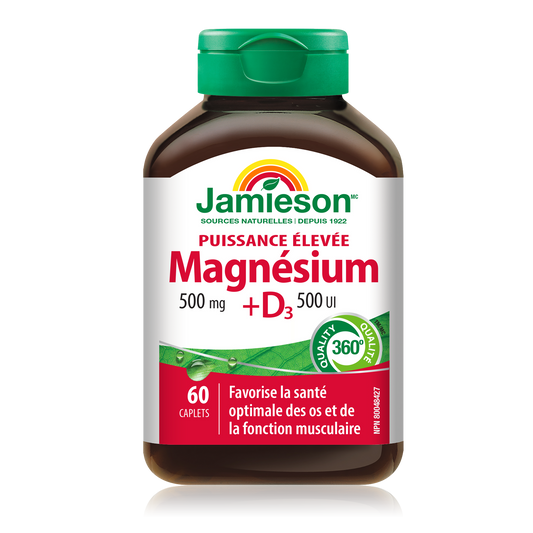 Magnesium 500mg + Vitamin D3 60 Caplets