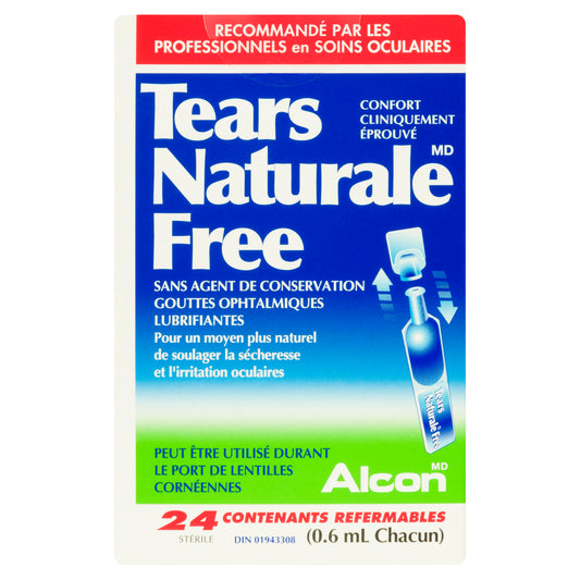 Tears Naturale Free Preservative-Free Eye Drops 24 x 0.6ml