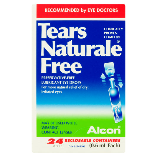 Tears Naturale Free Preservative-Free Eye Drops 24 x 0.6ml