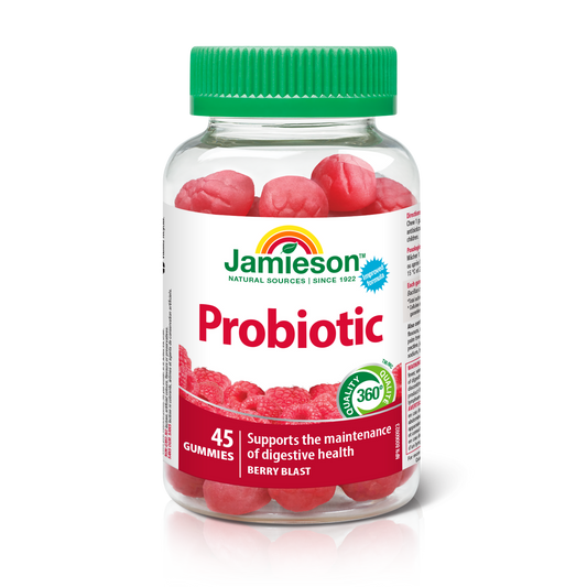 Probiotic Raspberry Gummies 45 Count