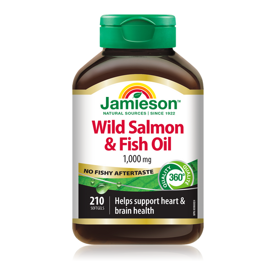 Salmon & Fish Oil Omega-3 Softgels 200 Count