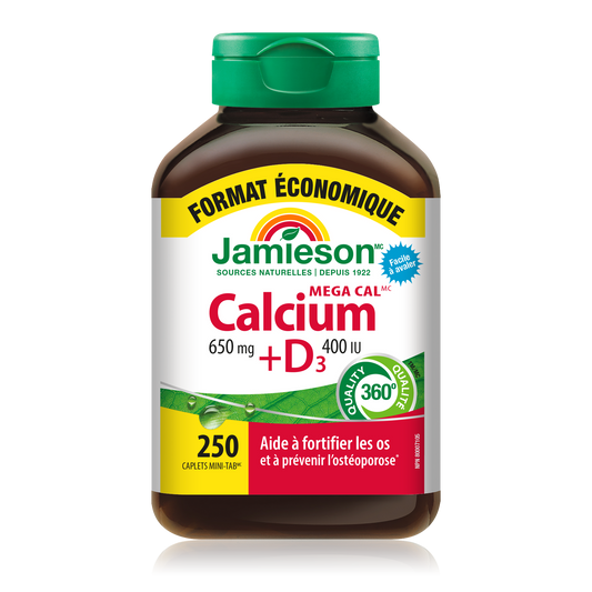 Mega Cal 650mg + D3 400IU, 250 Tablets