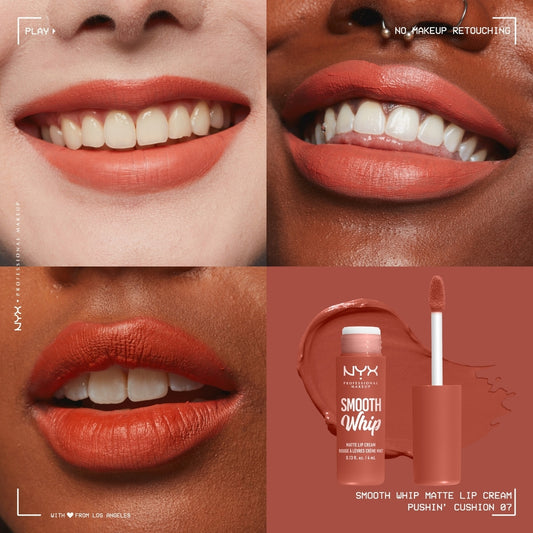 Smooth Whip, Matte Lip Cream, Shea + cocoa butter, Vegan Formula
