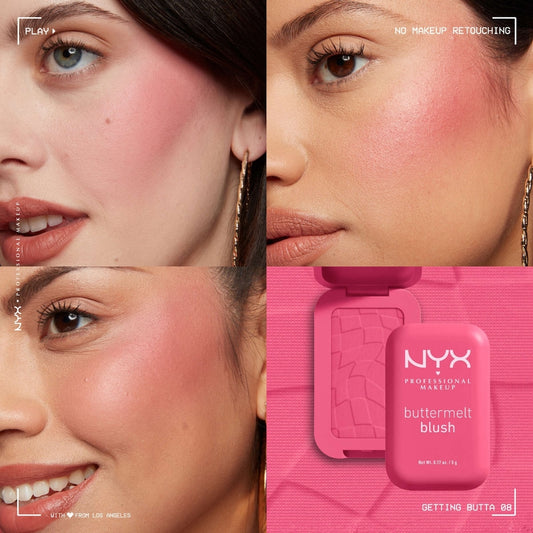 Buttermelt Blush, Buttery Soft Powder Blush, Up to 12 H Wear, Fade & Transfer Resistant
