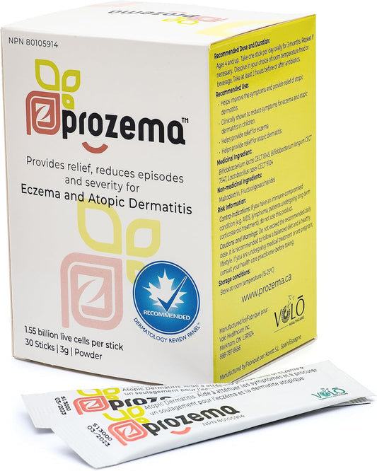 ProZema Probiotic Powder for Eczema Relief, 30 Packets