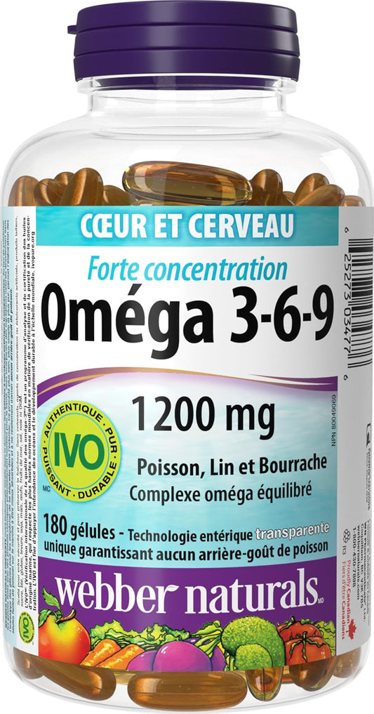 Omega 3-6-9 Extra Strength Softgels 180 Count