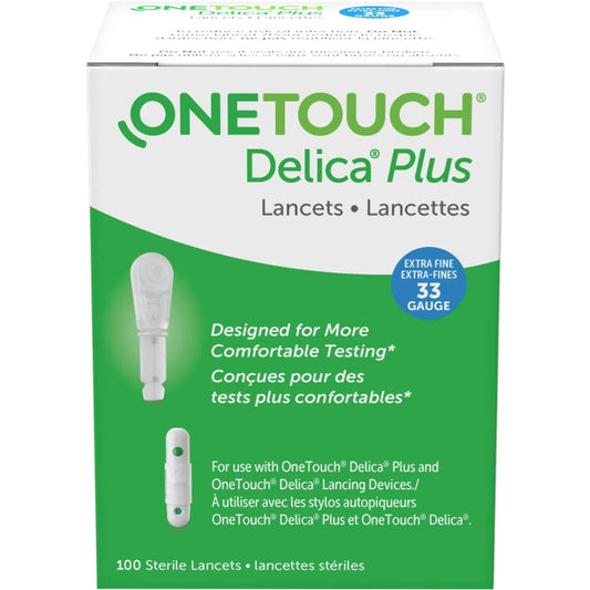 Delica Plus 33G Lancets 100-Pack