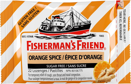 Orange Spice Throat Lozenges, 8 Packs (22 Each)