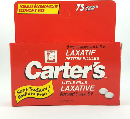 Gentle Laxative Tablets for Constipation Relief, 75 Count