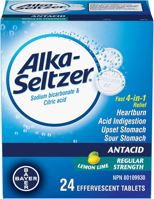 Lemon Lime Effervescent Antacid Tablets