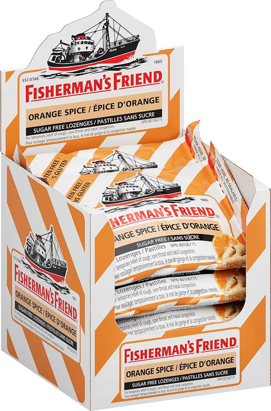 Orange Spice Throat Lozenges, 8 Packs (22 Each)