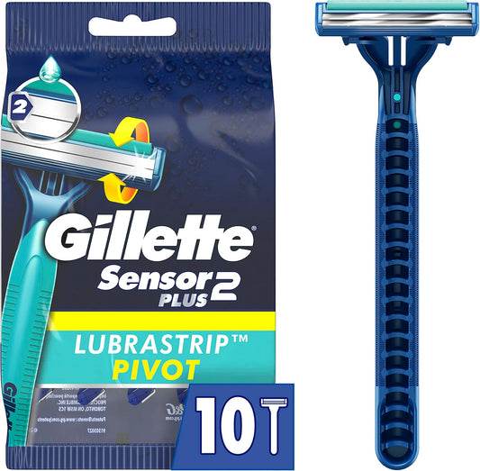 Custom Plus Pivot Razors for Sensitive Skin, 10-Pack