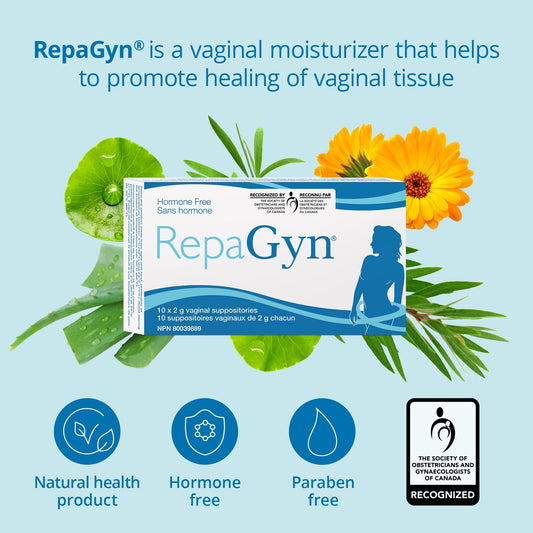 RepaGyn Vaginal Suppositories 2g - 10 Pack