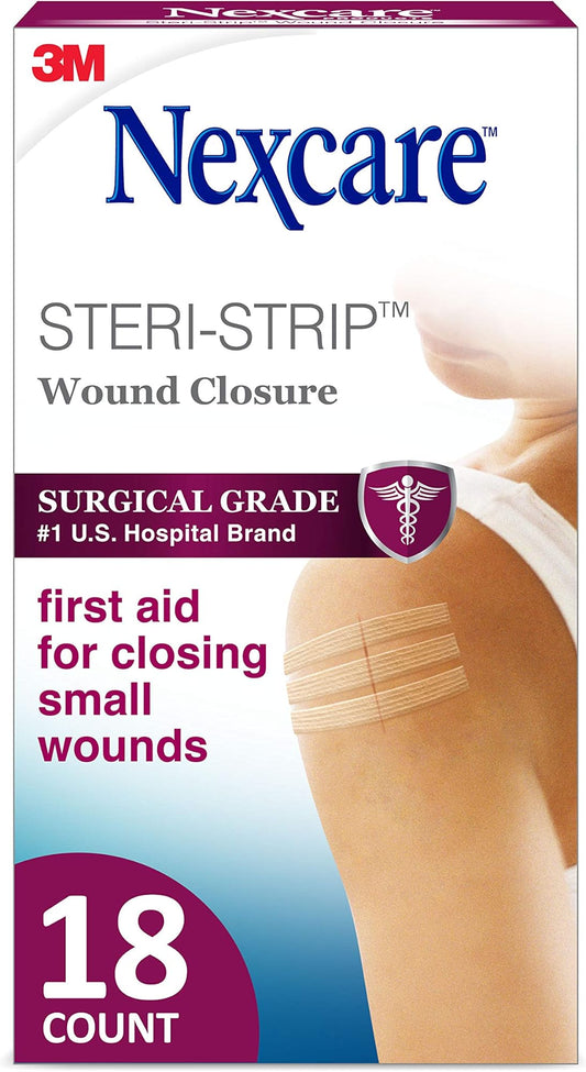 3M Steri-Strip Wound Closure Strips, 18 Pack