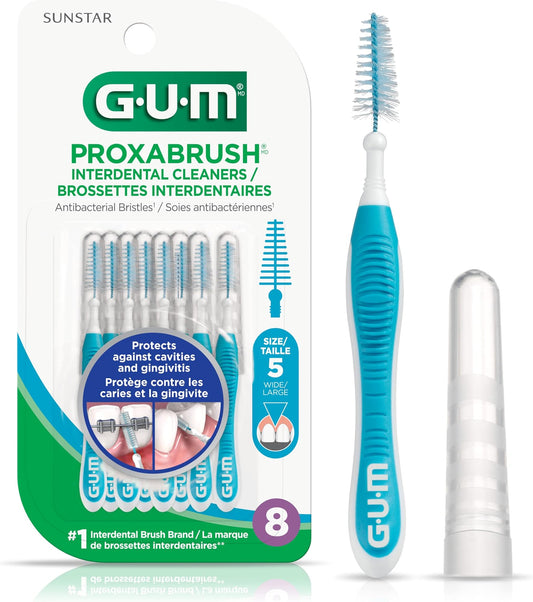 Proxabrush Traveler Wide Interdental Brushes 8-Pack
