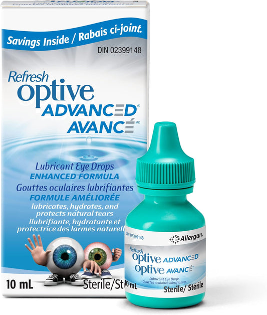 Refresh Optive Advanced Lubricant Eye Drops 10ml