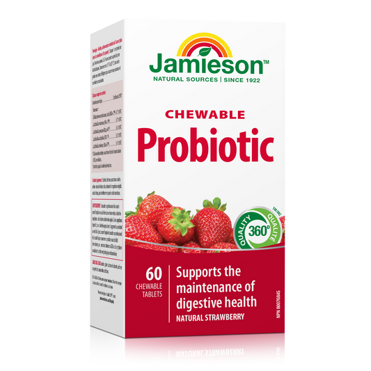 Probiotic Chewable Tablets Strawberry 2 Billion CFU 60ct