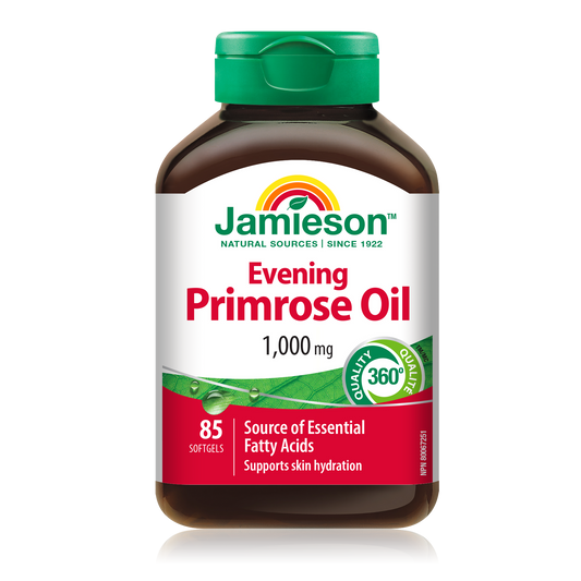 Evening Primrose Oil 1000mg Softgels, 85 Count