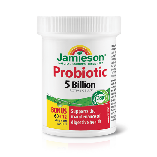 Probiotic 5 Billion CFU, 72 Vegetarian Capsules