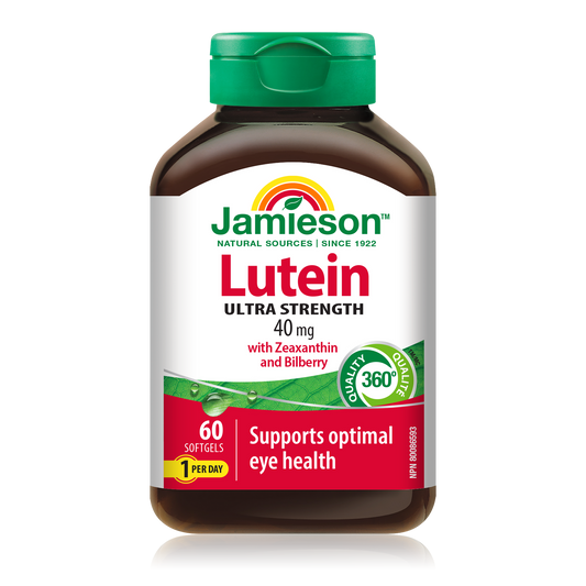 Lutein, Zeaxanthin & Bilberry Eye Health Capsules 40mg - 60 Count