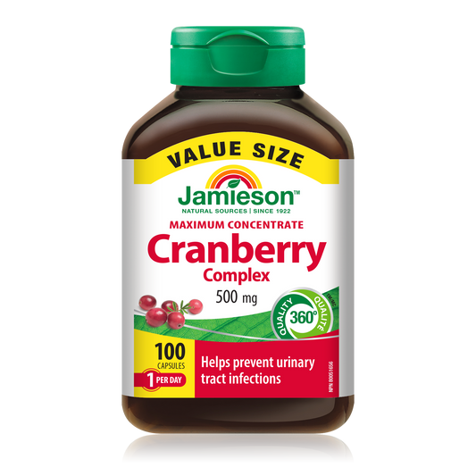 Cranberry Complex 500mg Capsules - 100 Count