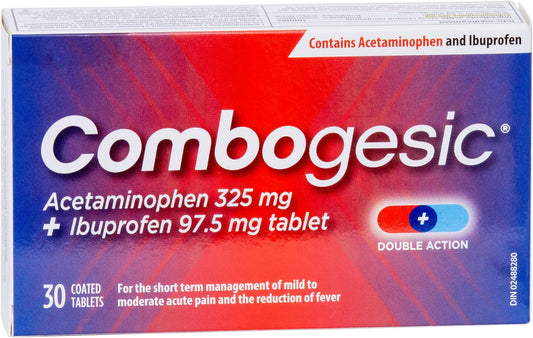 Combogesic Double-Action Pain Relief Tablets 30 Pack