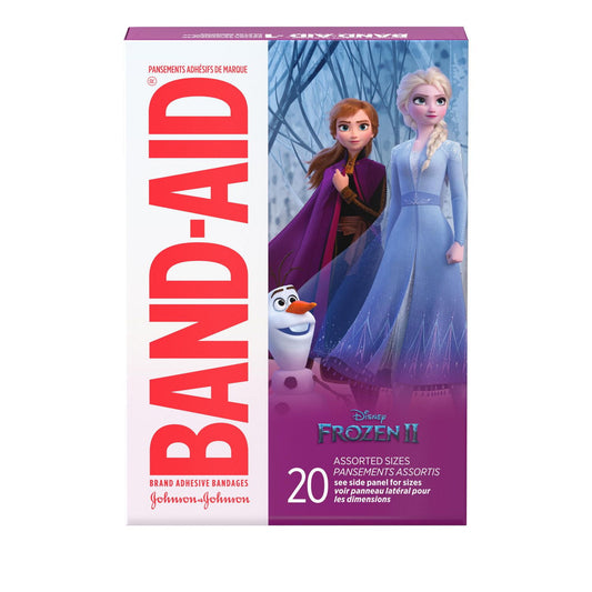 Disney Frozen Assorted Bandages for Kids, 20 Pack