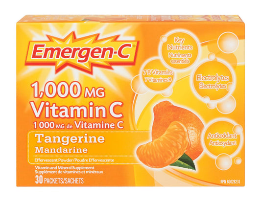 Tangerine Immune Support Vitamin C Drink Mix, 30 Pack