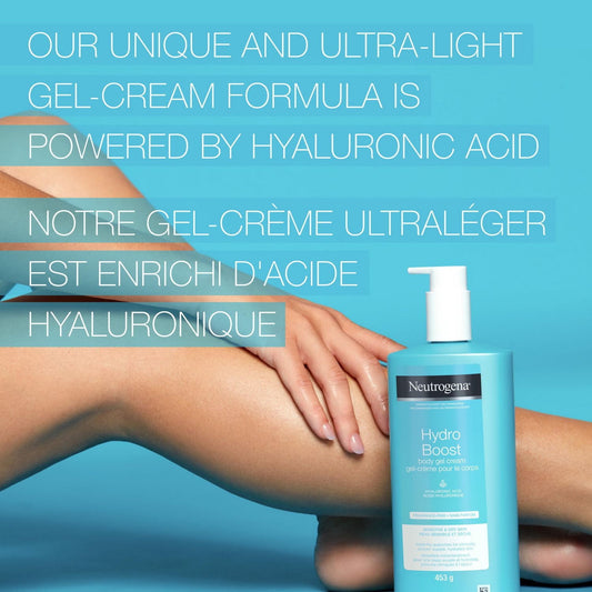 Hydro Boost Fragrance-Free Body Gel Cream with Hyaluronic Acid 453g
