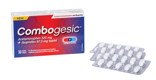 Combogesic Double-Action Pain Relief Tablets 30 Pack