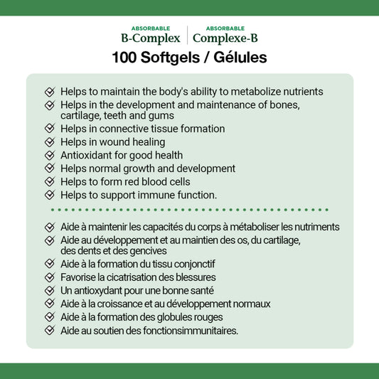 Super B-Complex with Folic Acid Tablets 100 Count