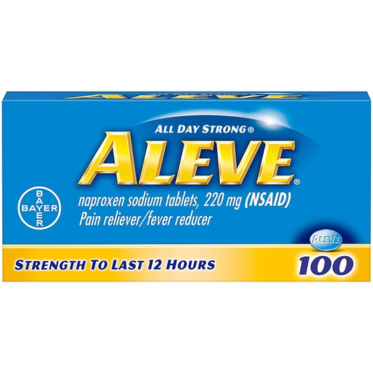 Aleve 220mg Caplets - 100 Count